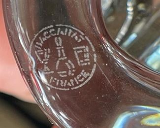 Baccarat Crystal Glass Parrot Figure 4in Bird 4x2x4in