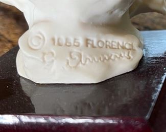 Giuseppe Armani White Resin Perched Eagle Figure 4.5x3.5x3in HxWxD