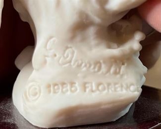 Giuseppe Armani White Resin Horned Owl Figure 4.5x3.5x3in HxWxD