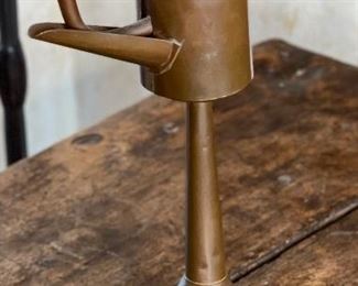 Antique Dutch Whale Oil Lamp 12x4x5in HxWxD