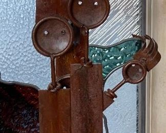 Rustic Metal Art Figures Family 19x9x4.5in HxWxD
