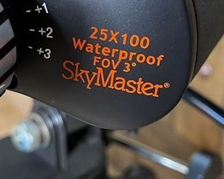 Celestron Skymaster 25x100 Astronomy Binoculars w/ Tripod & Case Binoculars: 16in Long