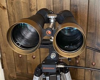 Celestron Skymaster 25x100 Astronomy Binoculars w/ Tripod & Case Binoculars: 16in Long