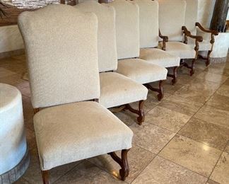 Robb & Stucky Amelia Dining Table & 6 Chairs Table: 30x48x96in