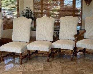 Robb & Stucky Amelia Dining Table & 6 Chairs Table: 30x48x96in