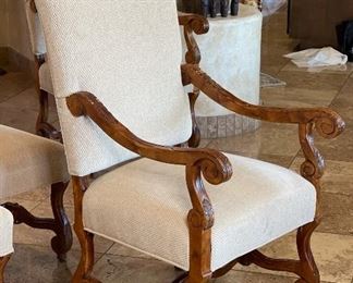 Robb & Stucky Amelia Dining Table & 6 Chairs Table: 30x48x96in