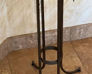 Iron & Glass Faux Plant Stand 39in h x 19in diameter