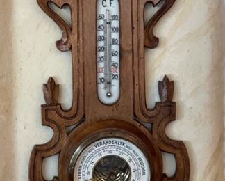Antique Pollmann Leiden Barometer 15x8x2in HxWxD