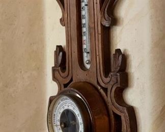Antique Pollmann Leiden Barometer 15x8x2in HxWxD