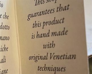 Authentic Venetian Wall Mask Hand Painted Venice Scene 22x16x4in HxWxD