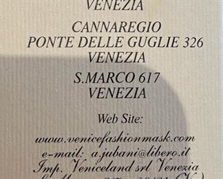 Authentic Venetian Wall Mask Hand Painted Venice Scene 22x16x4in HxWxD