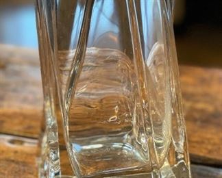 Roberto Crystal Glass Vase Twist 12x5x5in