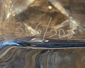 Roberto Crystal Glass Vase Twist 12x5x5in