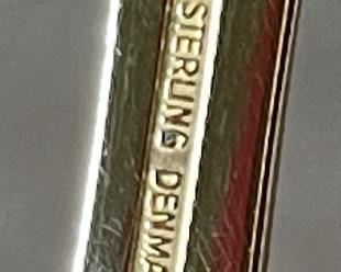 Georg Jensen 1974 Annual Christmas spoon in box Spoon: 6in