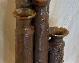 Unsigned Ceramic Sculpture 12x6x5in HxWxD