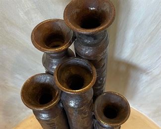 Unsigned Ceramic Sculpture 12x6x5in HxWxD