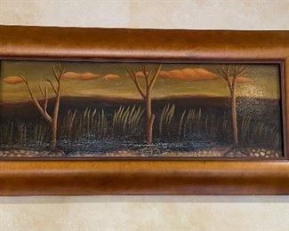 *Original* Art Elizabeth Cheche Oil Painting 18x36in