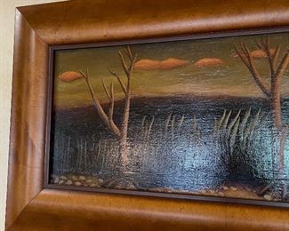 *Original* Art Elizabeth Cheche Oil Painting 18x36in