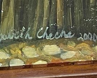 *Original* Art Elizabeth Cheche Oil Painting 18x36in