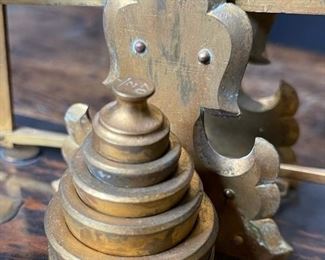 George Betjemann Antique postal scale 6x8.5x4.5in HxWxD