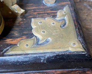 George Betjemann Antique postal scale 6x8.5x4.5in HxWxD