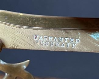 STS Antique English Postal Scale 4.25x9.5x5.25in HxWxD