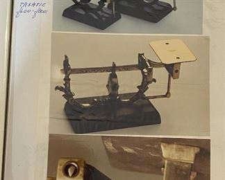 J&E Ratcliff Sliding Weight Postal Scale 4x7x3.5in HxWxD