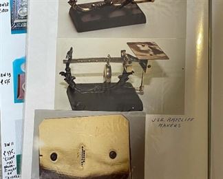 J&E Ratcliff Sliding Weight Postal Scale 4x7x3.5in HxWxD