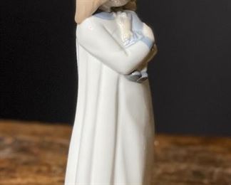 NAO Lladro Girl with doll Figurine 9.75in H