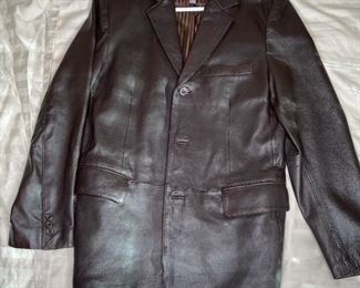 apt.9 Brown Leather Jacket 38R