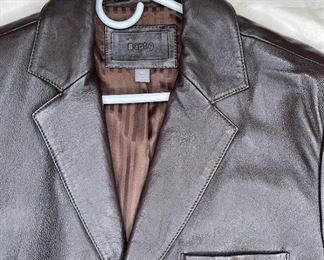 apt.9 Brown Leather Jacket 38R