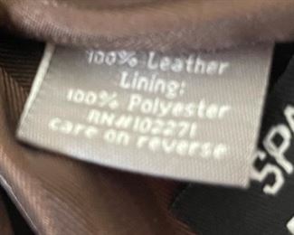 apt.9 Brown Leather Jacket 38R