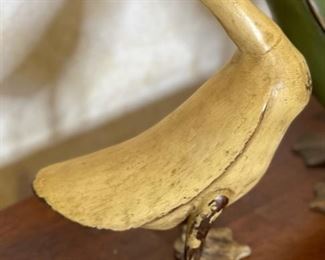 4pc Smith & Hawken Rustic Distressed Wood Ducks Tallest: 18.5in H