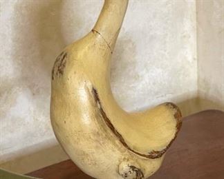 4pc Smith & Hawken Rustic Distressed Wood Ducks Tallest: 18.5in H