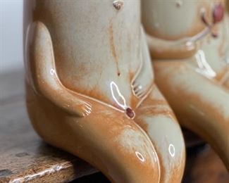 3pc Cerarpa Portugal Terracotta Planter Figural LARGE pots 11x4x8in