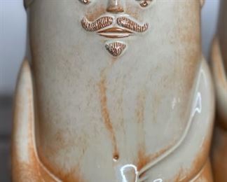 3pc Cerarpa Portugal Terracotta Planter Figural LARGE pots 11x4x8in