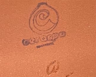 3pc Cerarpa Portugal Terracotta Planter Figural LARGE pots 11x4x8in