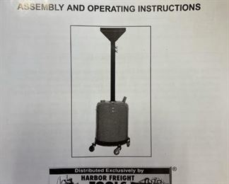 Harbor Freight 90582 5 Gal Oil Drain Dolly