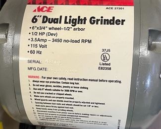 ACE 6in Bench Grinder 27201