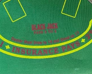 Blackjack Folding Felt Table Top 48x48in