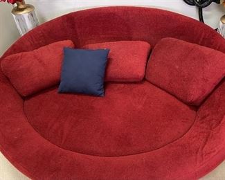 Cellini Contemporary UFO Oval Lounger Loveseat Sofa 38x74x66in