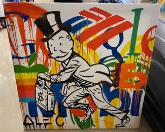Money Runner ALEC Monopoly Canvas Print 28x28