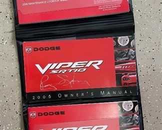 *Signed* 2006 Dodge Viper SRT10 Owners Manual Set Roy Sjoberg