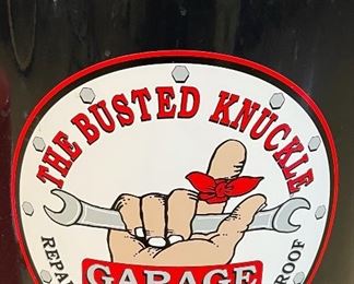 Busted Knuckle Garbage Can Large Fire Resistant 36in H x 15in Diameter