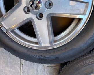 2pc Jeep Patriot Compass 5-LUG 17in Wheels Tires/Rims OEM 27.5 x 9in