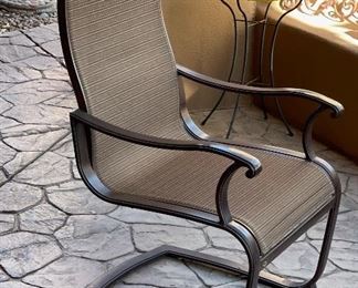 Agio Patio Tile top Table & 6 Chairs Table: 28 x 42x 72.25