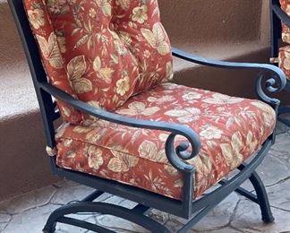 Set of 6 Patio Chairs 37x26x28 HxWxD