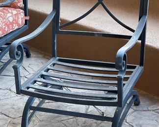 Set of 6 Patio Chairs 37x26x28 HxWxD