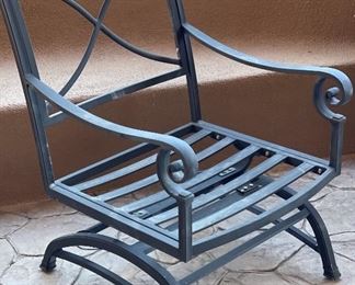 Set of 6 Patio Chairs 37x26x28 HxWxD