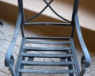 Set of 6 Patio Chairs 37x26x28 HxWxD
